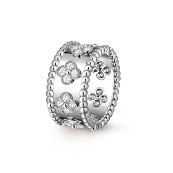 Perlée clovers ring, small model