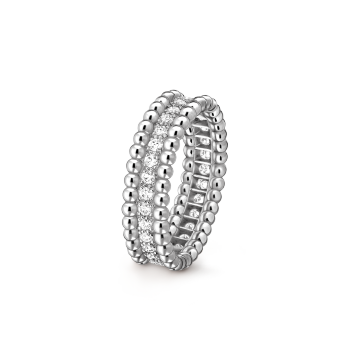 Perlée diamonds ring, 1 row