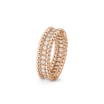 Perlée diamonds ring, 1 row