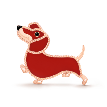 VCARP9RW00 - Lucky Animals Dachshund胸針 VCARP9RW00 - Lucky Animals Dachshund胸針