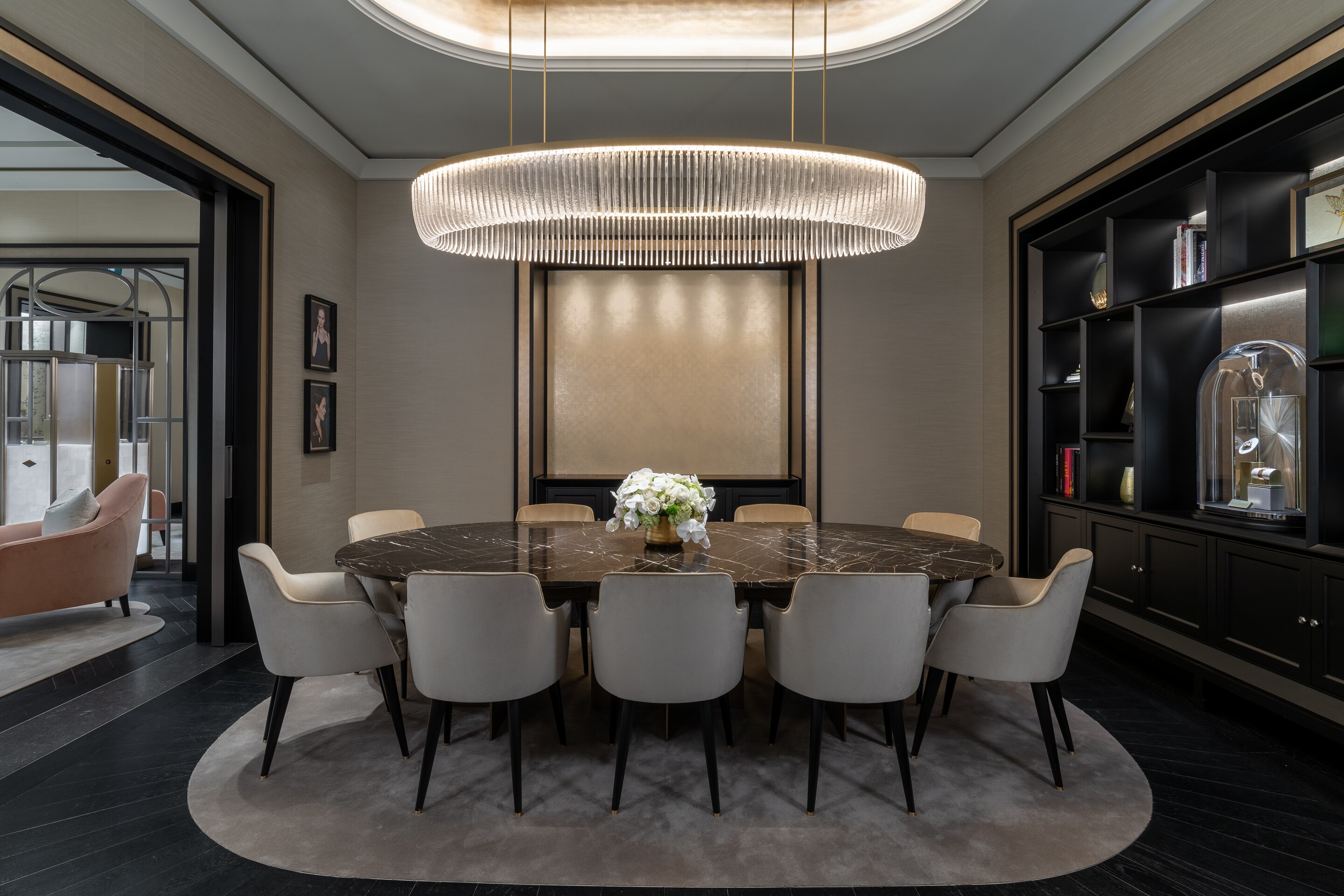 Toronto Bloor Street boutique present the dinning room view, Van Cleef Arpels