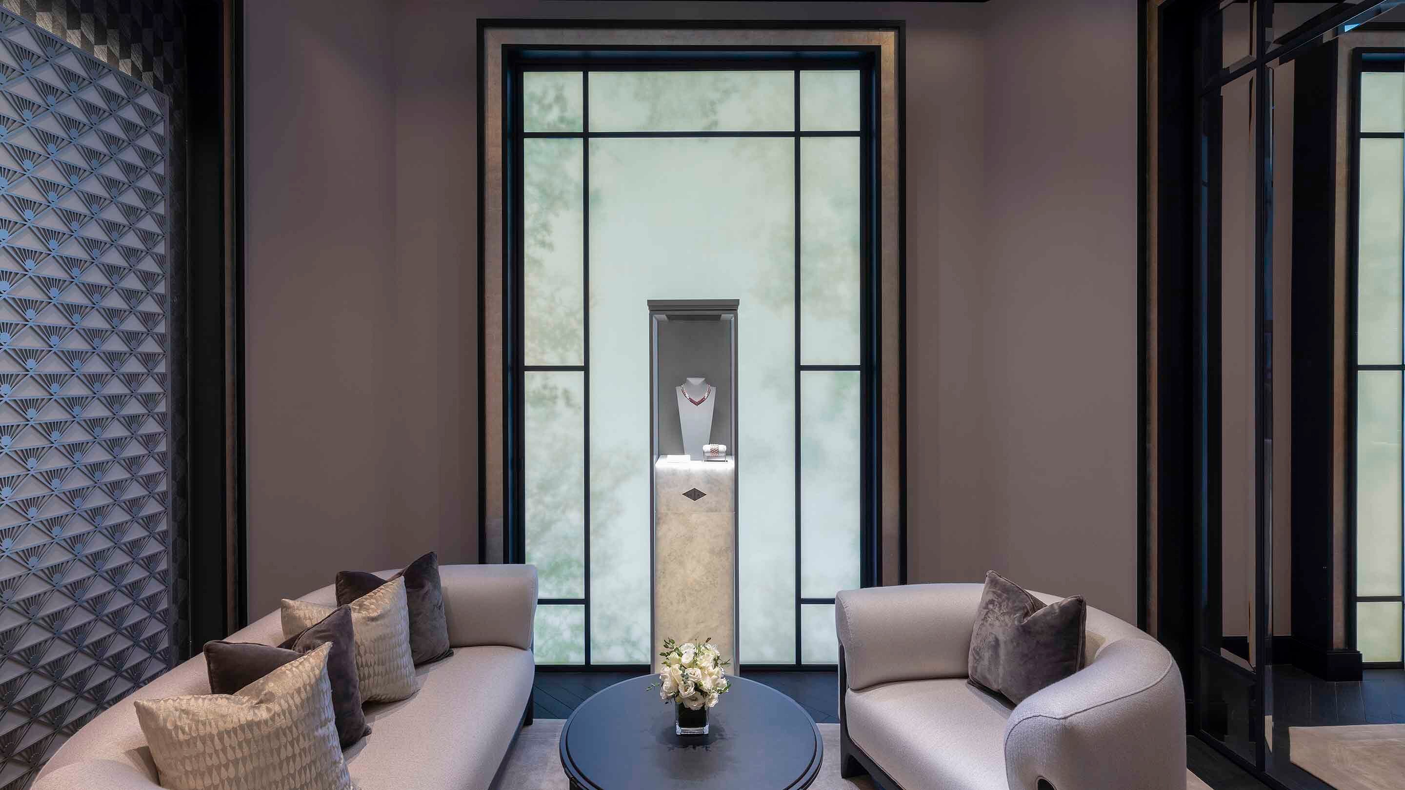 Taichun Far East present the interior salon view, Van Cleef and Arpels.&nbsp;