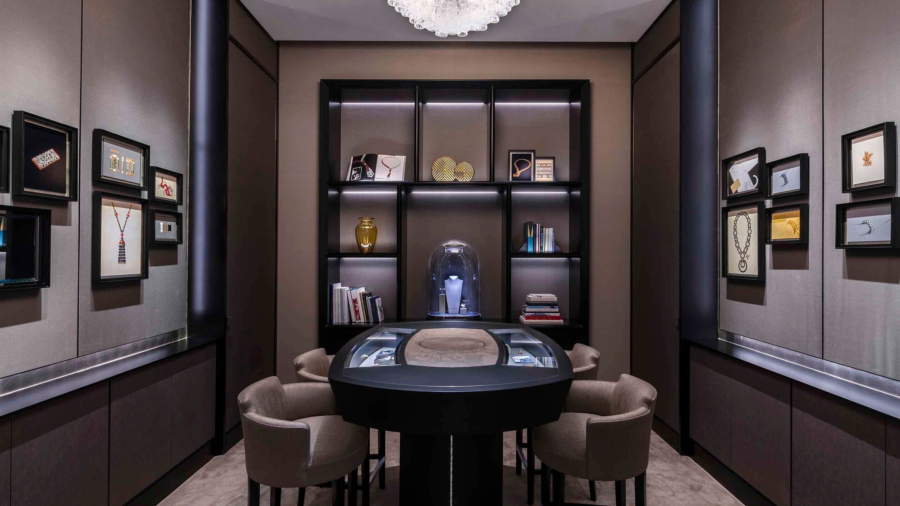 Hong Kong K11 musea present the interior salon view, Van Cleef & Arpels.