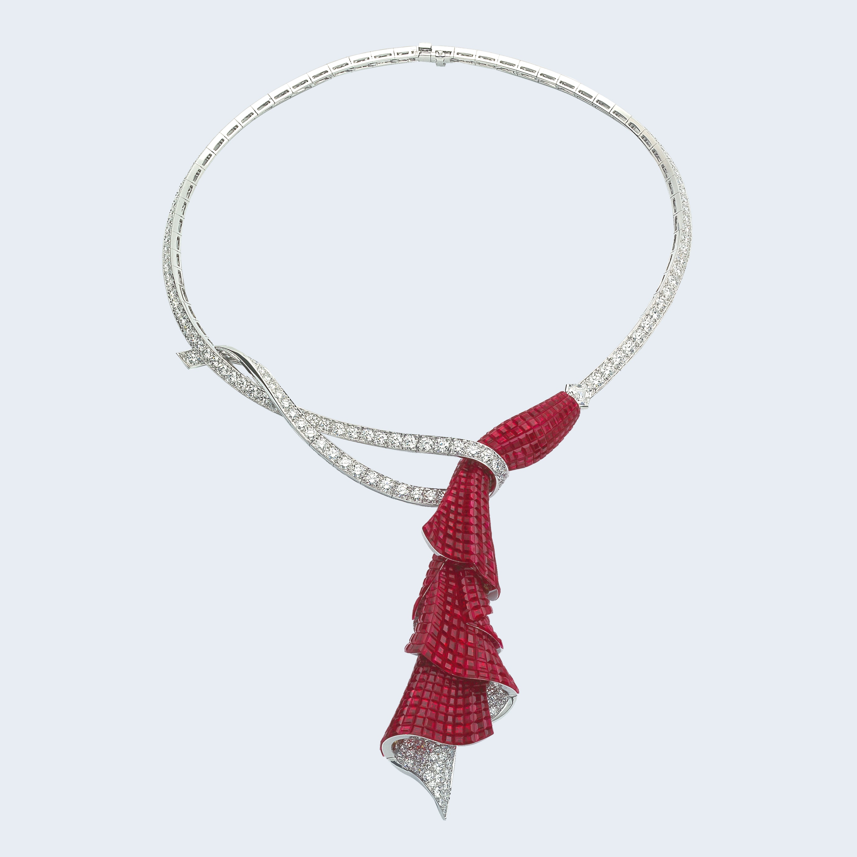 Atours Mysterieux ruby and diamond necklace Van Cleef and Arpels