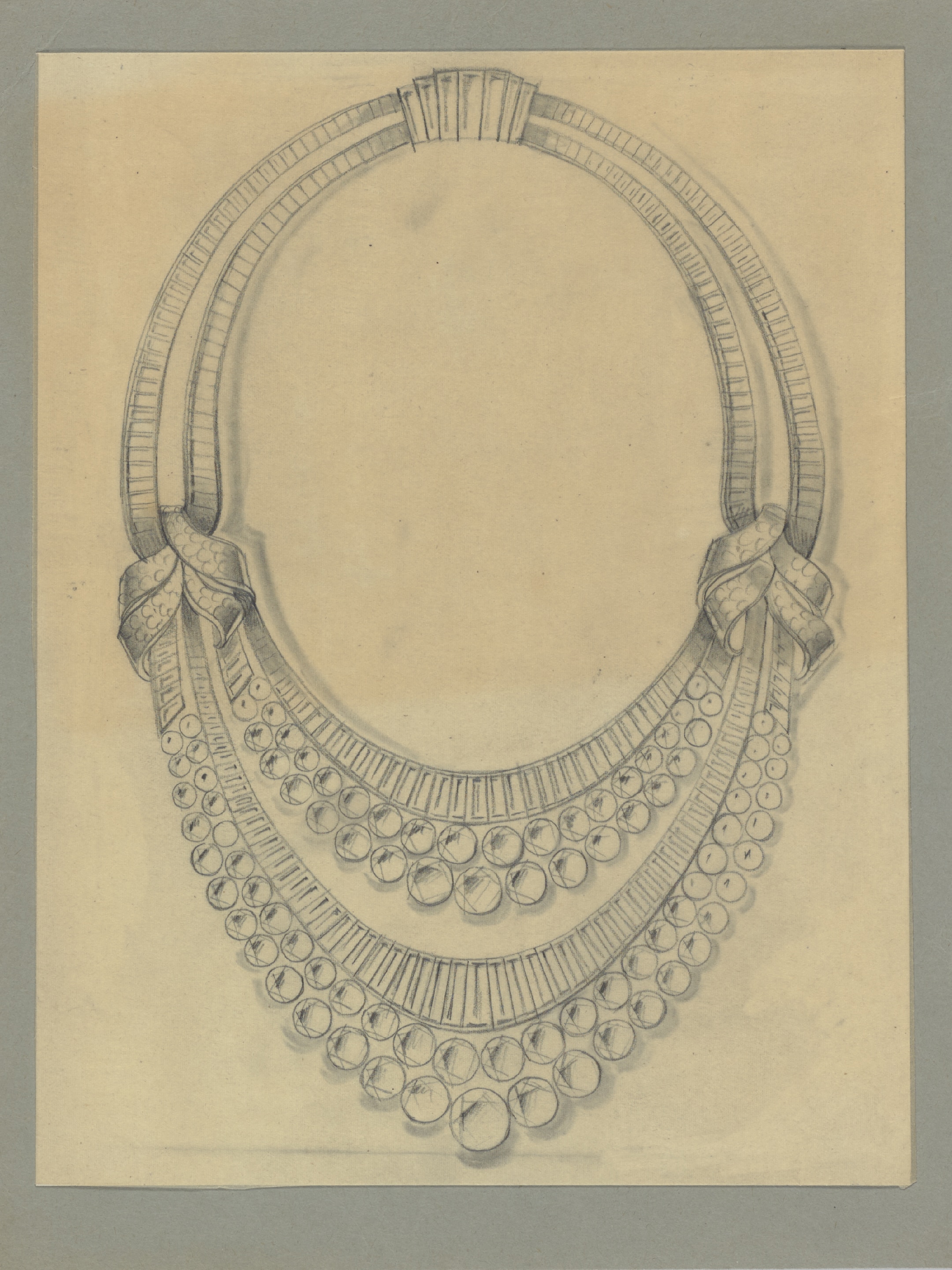 ancient egyptian necklace drawing