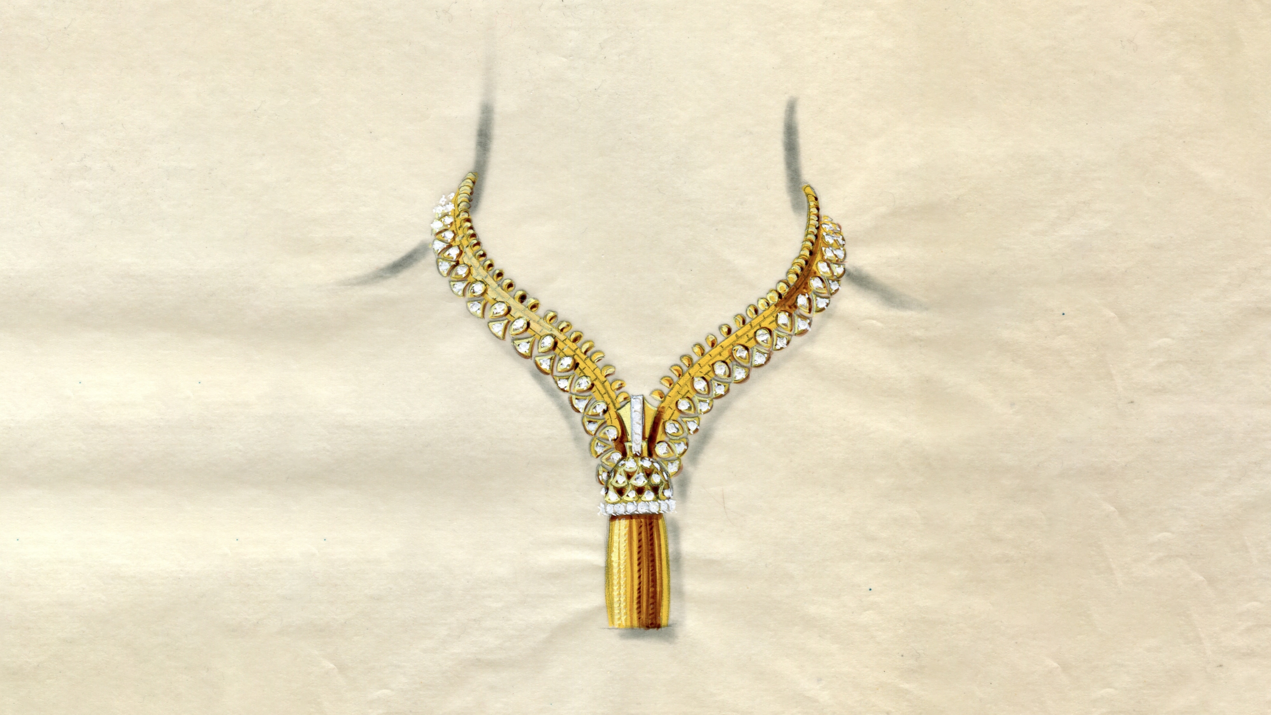 DIAMOND 'ZIP' NECKLACE, VAN CLEEF & ARPELS