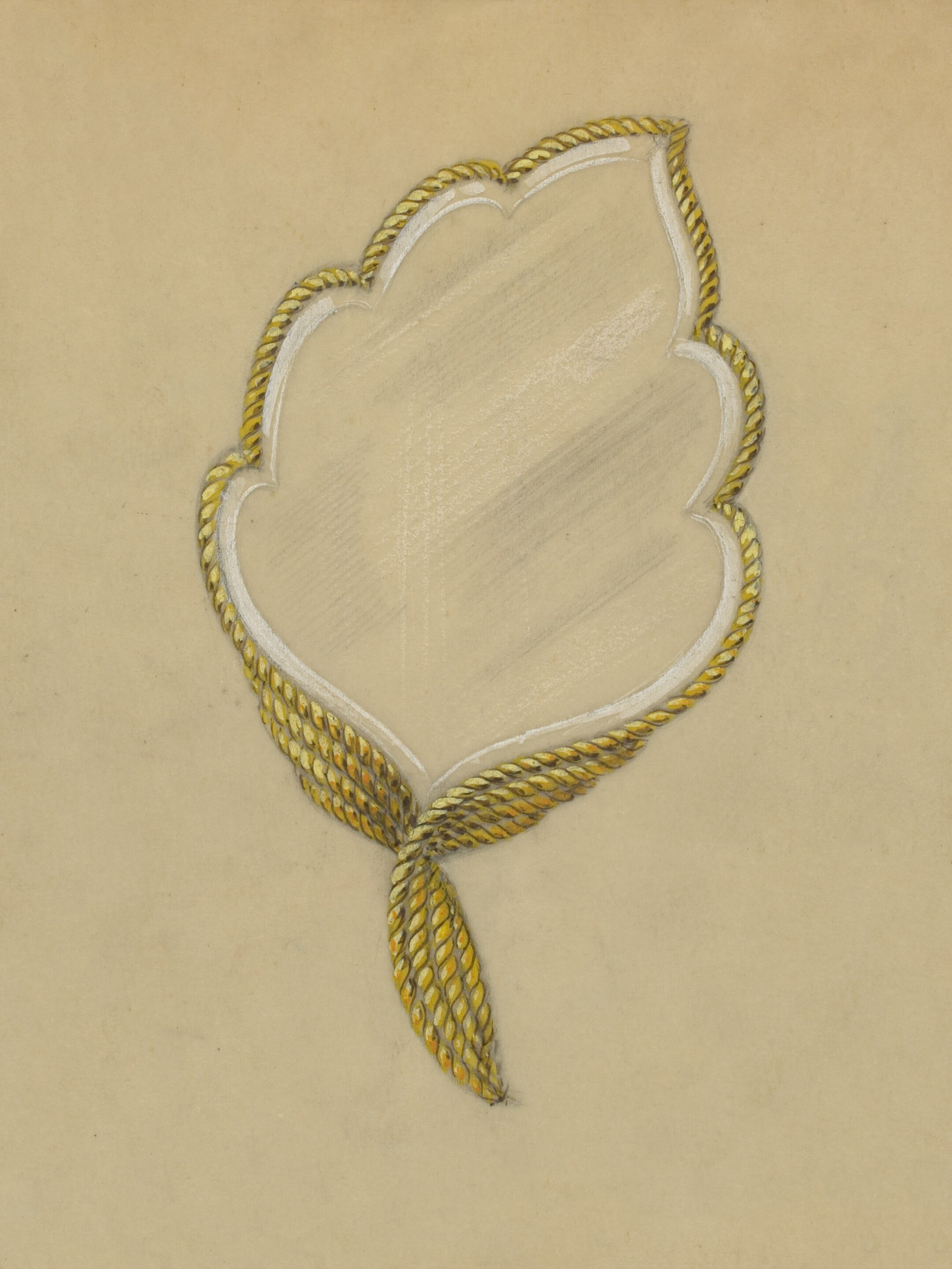 Drawing of mirror, circa 1950. Van Cleef & Arpels archives.