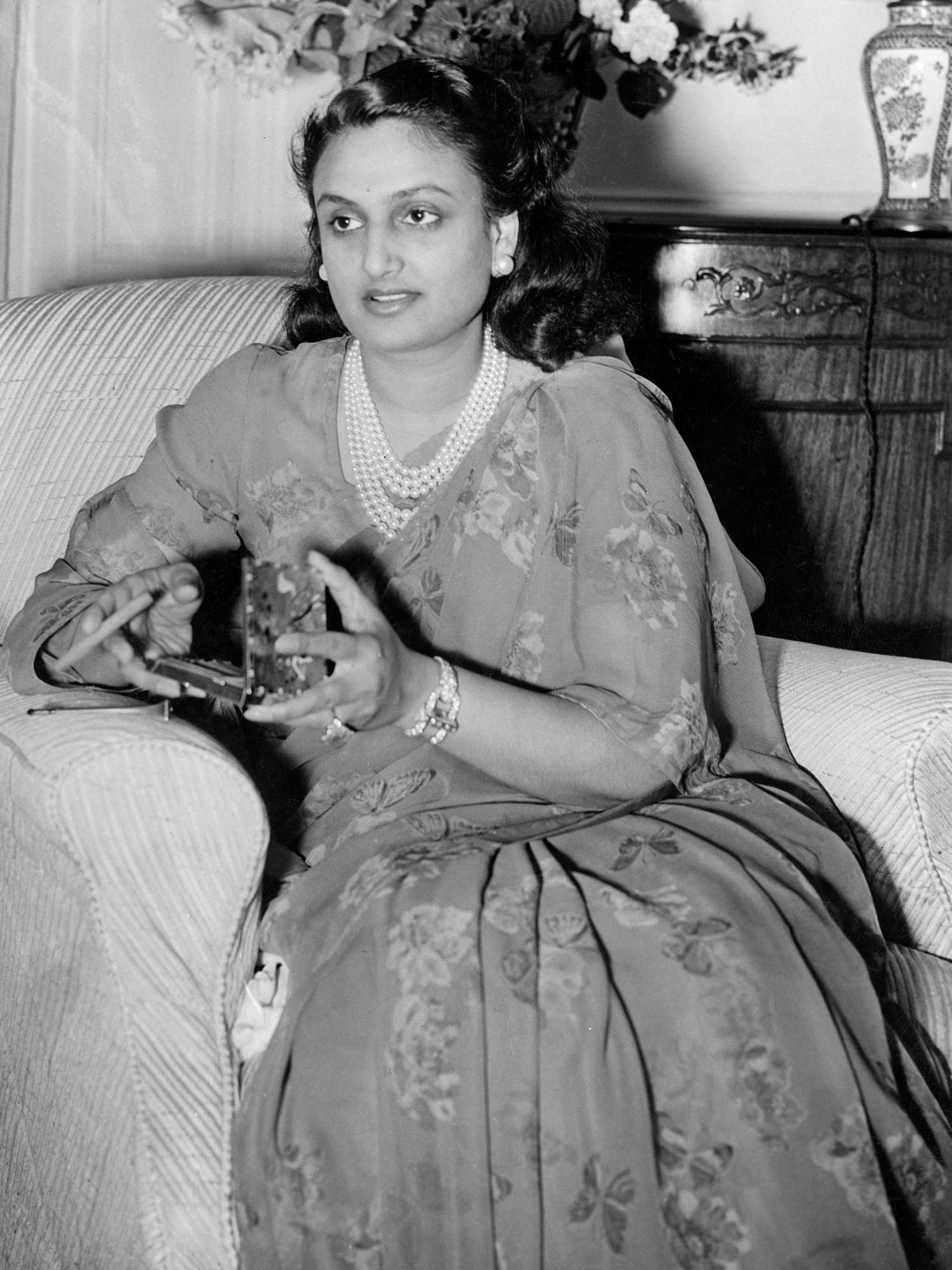 The Maharani Sita Devi Sahib of Baroda